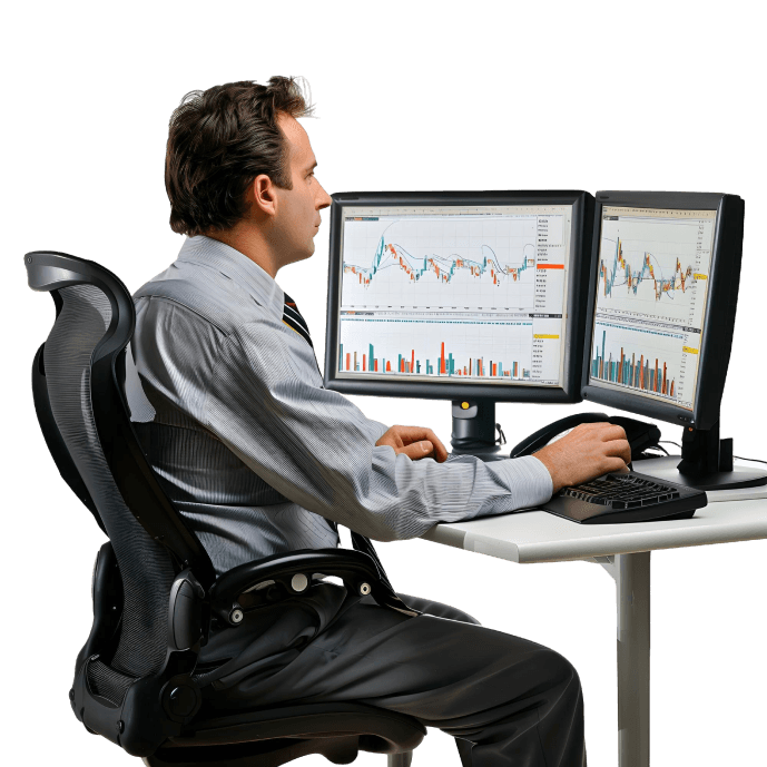 trader at work